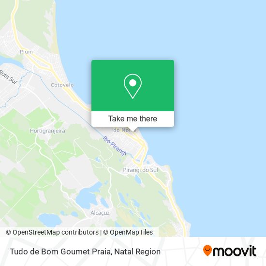 Tudo de Bom Goumet Praia map