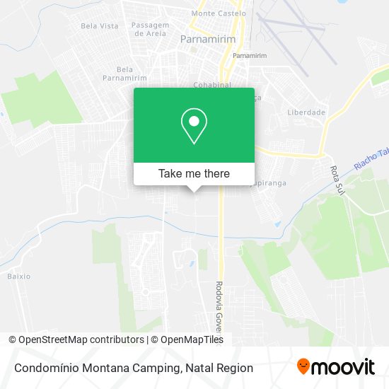 Condomínio Montana Camping map