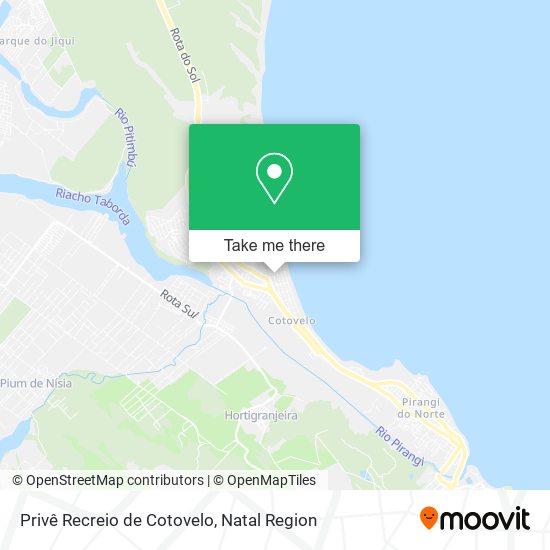 Privê Recreio de Cotovelo map