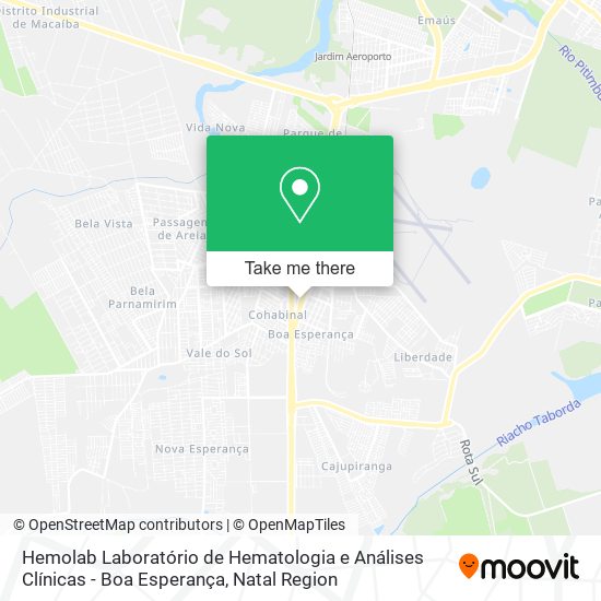 Hemolab Laboratório de Hematologia e Análises Clínicas - Boa Esperança map