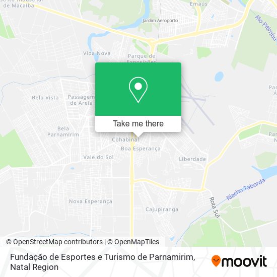 Mapa Fundação de Esportes e Turismo de Parnamirim