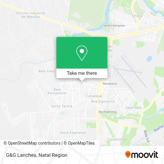 G&G Lanches map