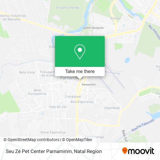 Seu Zé Pet Center Parnamirim map