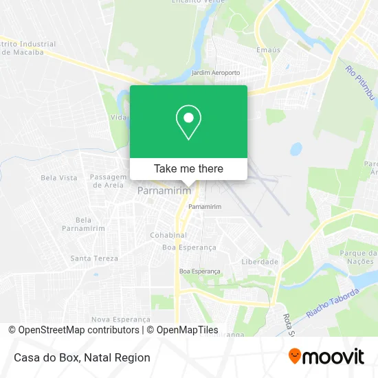 Casa do Box map