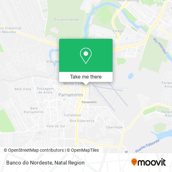 Banco do Nordeste map