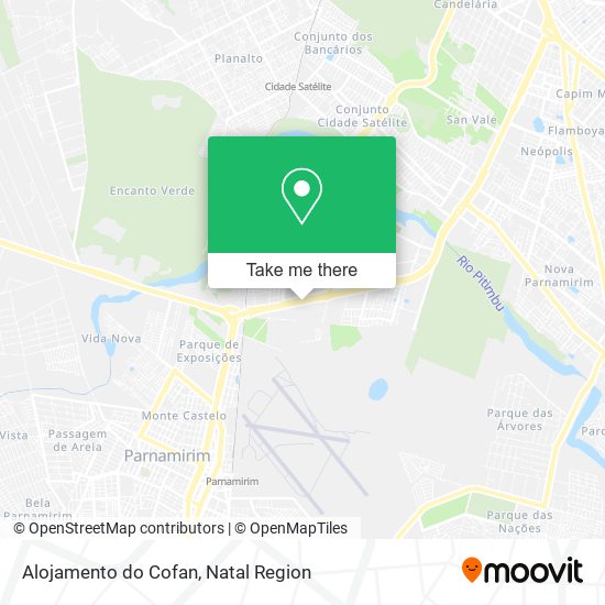 Alojamento do Cofan map