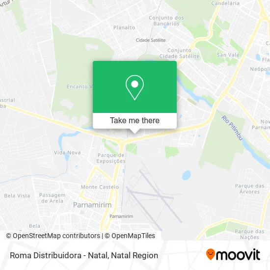 Roma Distribuidora - Natal map