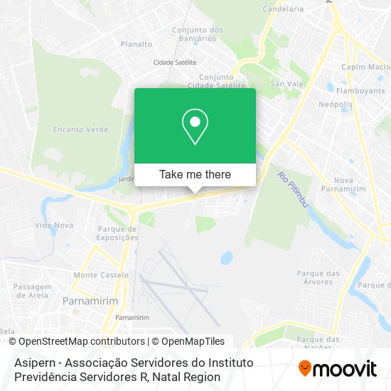 Asipern - Associação Servidores do Instituto Previdência Servidores R map