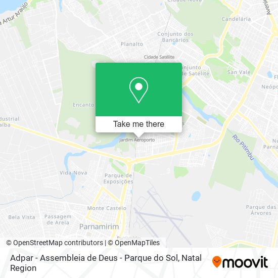 Adpar - Assembleia de Deus - Parque do Sol map