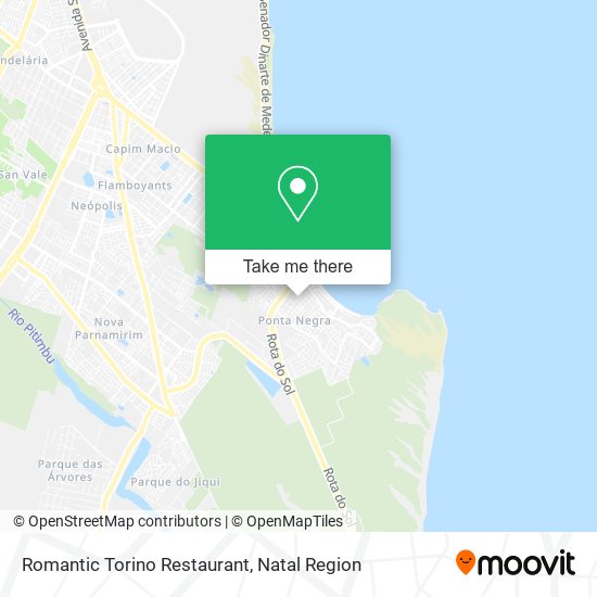 Mapa Romantic Torino Restaurant