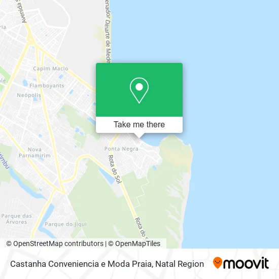Castanha Conveniencia e Moda Praia map