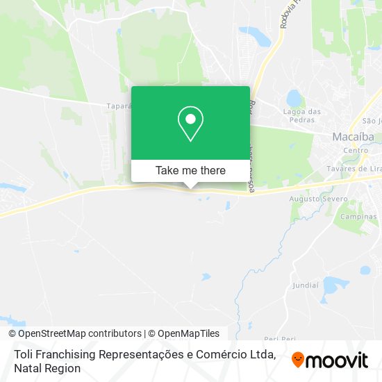 Toli Franchising Representações e Comércio Ltda map