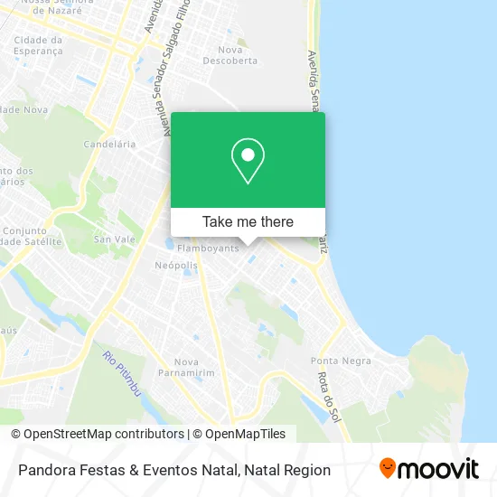 Pandora Festas & Eventos Natal map