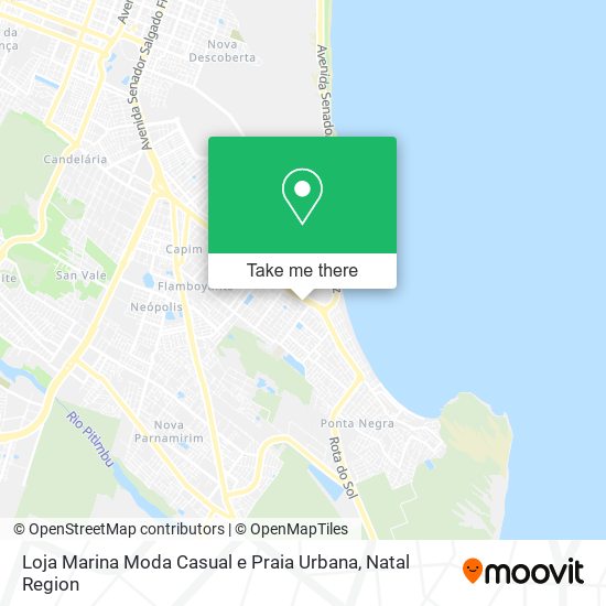 Mapa Loja Marina Moda Casual e Praia Urbana