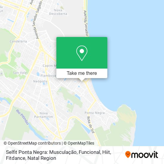 Mapa Selfit Ponta Negra: Musculação, Funcional, Hiit, Fitdance