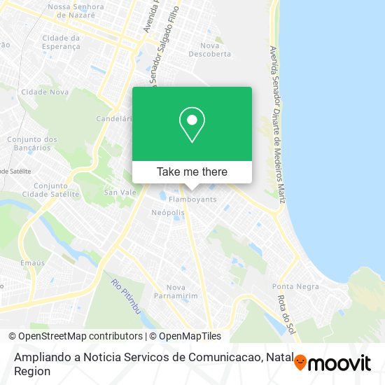 Ampliando a Noticia Servicos de Comunicacao map