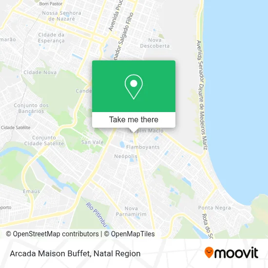 Arcada Maison Buffet map