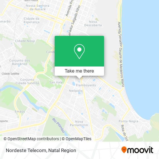 Mapa Nordeste Telecom