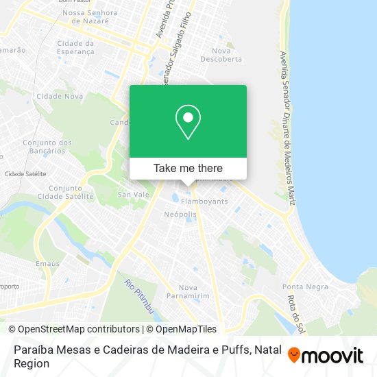 Paraíba Mesas e Cadeiras de Madeira e Puffs map