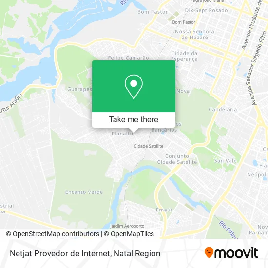 Netjat Provedor de Internet map