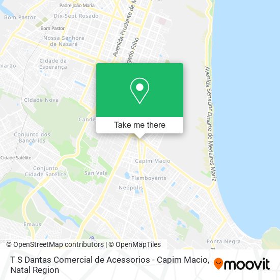 T S Dantas Comercial de Acessorios - Capim Macio map