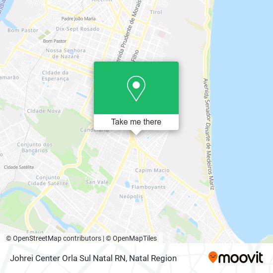 Johrei Center Orla Sul Natal RN map