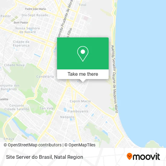 Site Server do Brasil map