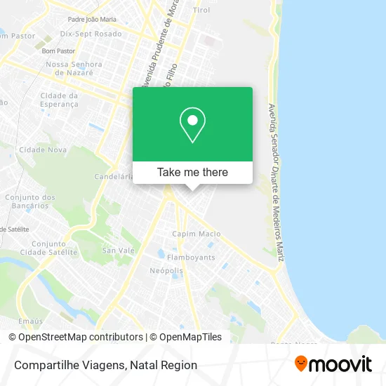 Compartilhe Viagens map