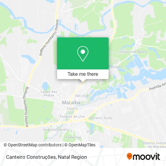 Canteiro Construções map