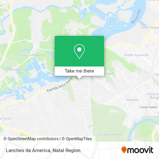 Lanches da America map