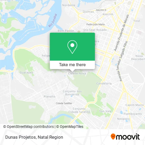 Dunas Projetos map