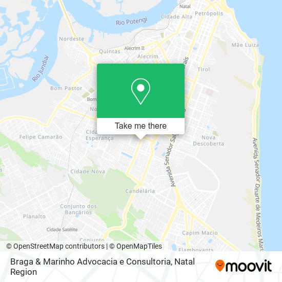 Mapa Braga & Marinho Advocacia e Consultoria