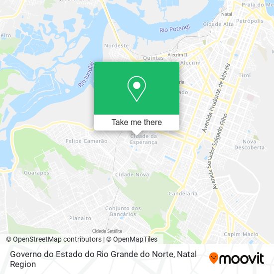 Mapa Governo do Estado do Rio Grande do Norte