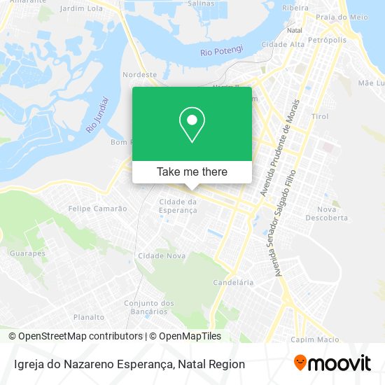 Mapa Igreja do Nazareno Esperança