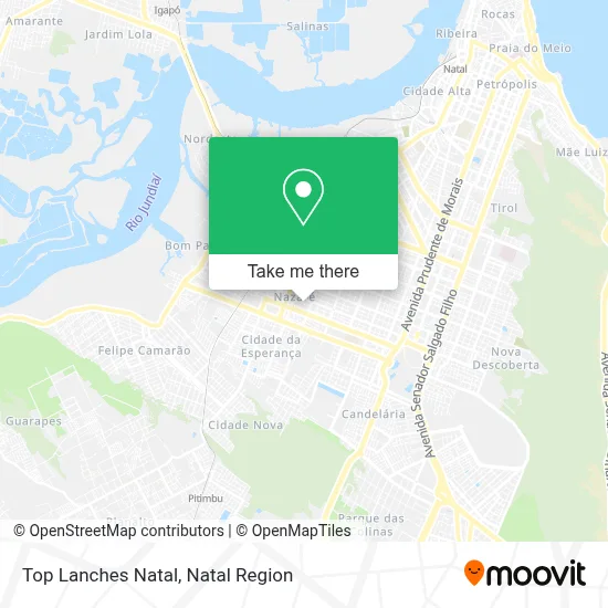 Top Lanches Natal map