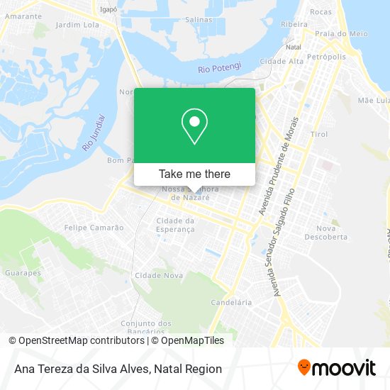 Ana Tereza da Silva Alves map