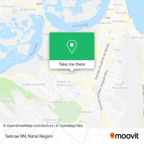Sebrae RN map