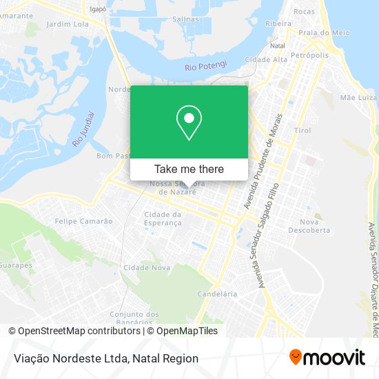 Viação Nordeste Ltda map