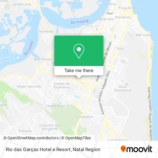 Rio das Garças Hotel e Resort map
