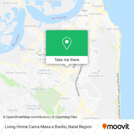 Living Home Cama Mesa e Banho map