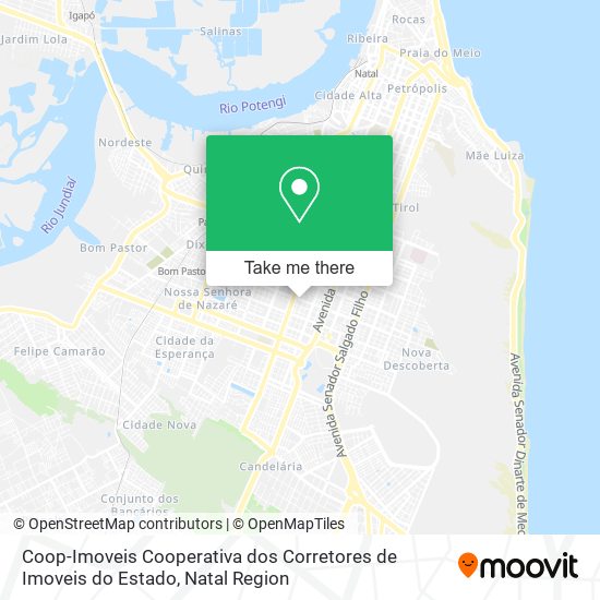 Mapa Coop-Imoveis Cooperativa dos Corretores de Imoveis do Estado