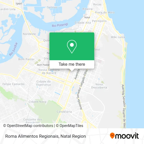 Roma Alimentos Regionais map