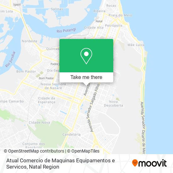 Atual Comercio de Maquinas Equipamentos e Servicos map