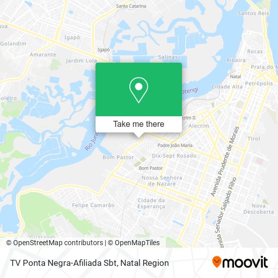 Mapa TV Ponta Negra-Afiliada Sbt