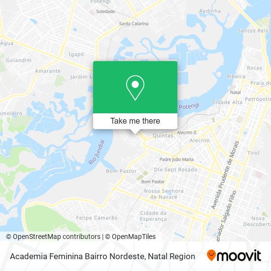 Academia Feminina Bairro Nordeste map