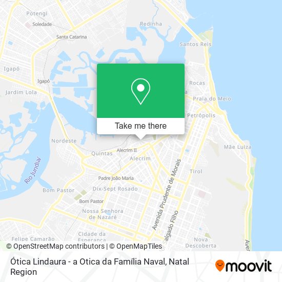Mapa Ótica Lindaura - a Otica da Família Naval