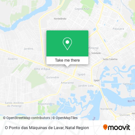 O Ponto das Máquinas de Lavar map