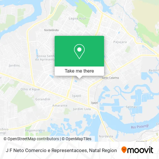 J F Neto Comercio e Representacoes map