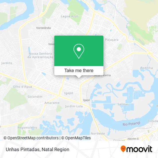 Unhas Pintadas map