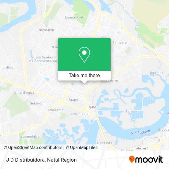 J D Distribuidora map